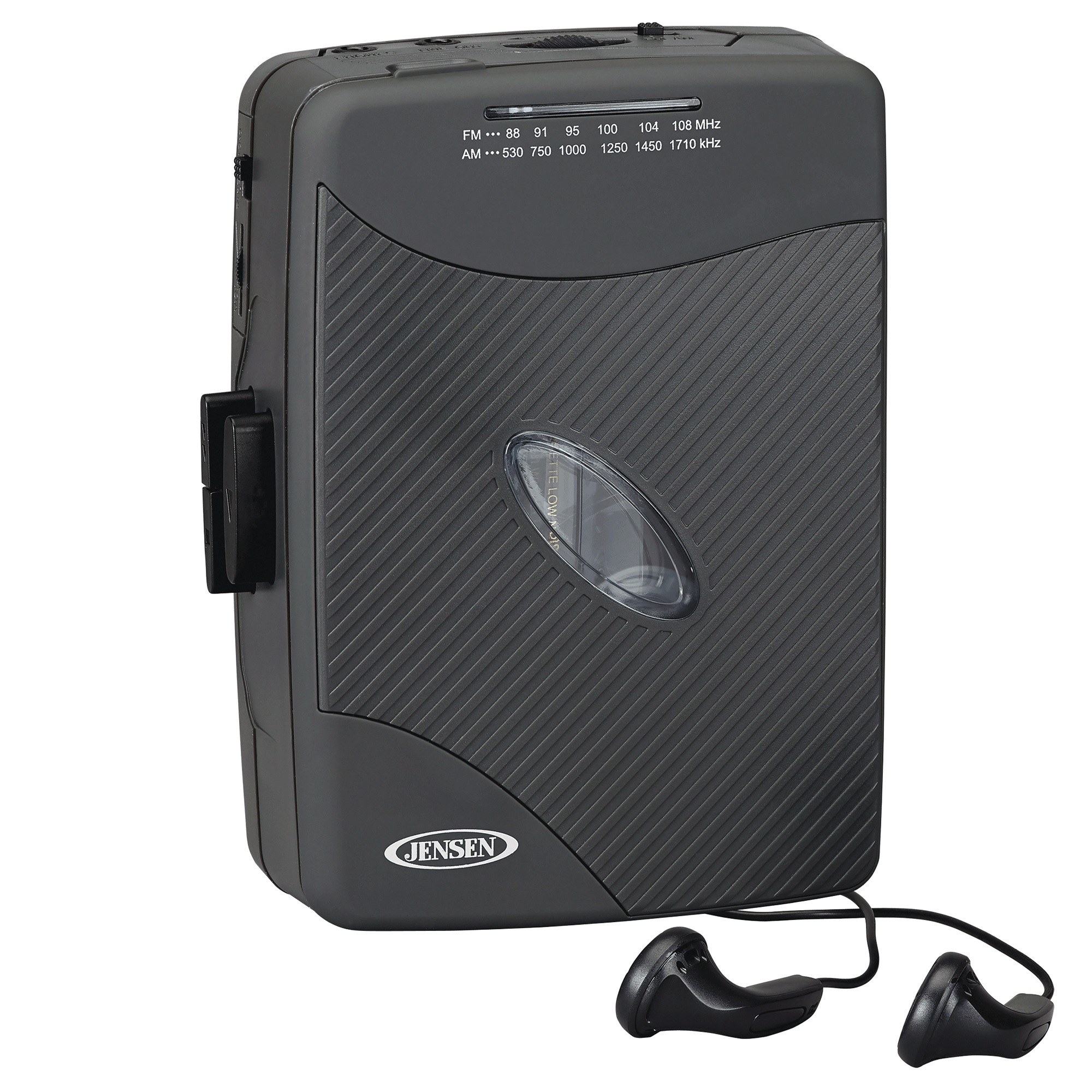 Jensen Audio Stereo Cassette Player with AM/FM Radio, Black, large
