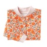 Snap-Front Cardigan, Pink Butterfly Print, large