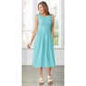 Smocked Bodice Sundress, Aqua, large