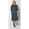 Henley Sweatshirt Dress, , large