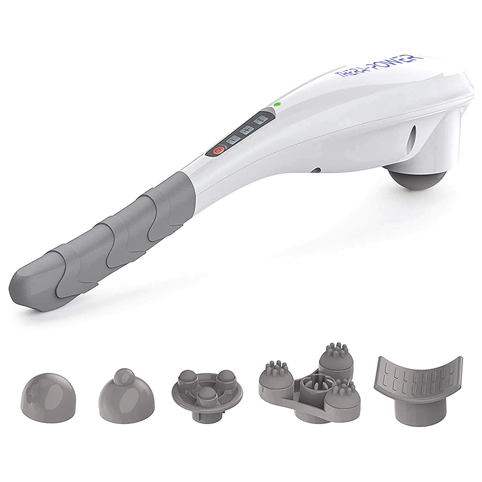 Cordless Rechargeable Handheld Massager with Attachments, , large