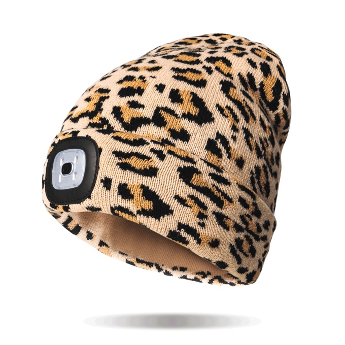 Women's Rechargeable LED Beanie, , large