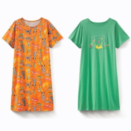 2-Pack Short-Sleeve Sleepshirts, , large