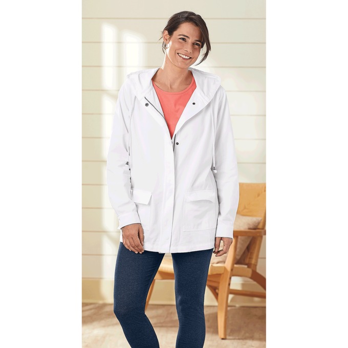 Hooded Denim Jacket, , large