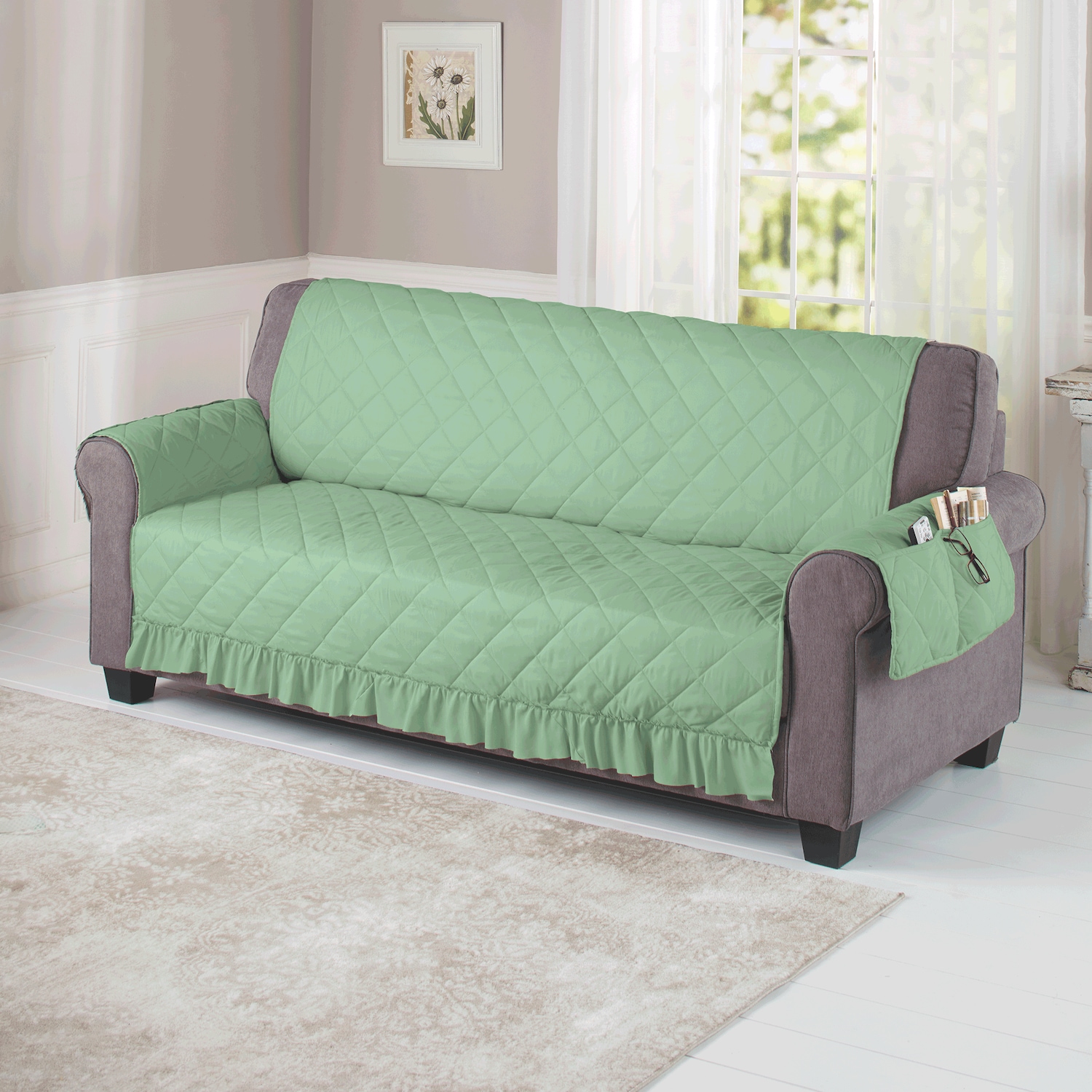 Ruffled Furniture Cover Carol Wright