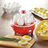 Elite Gourmet 7-Egg Cooker with Timer, Red, large