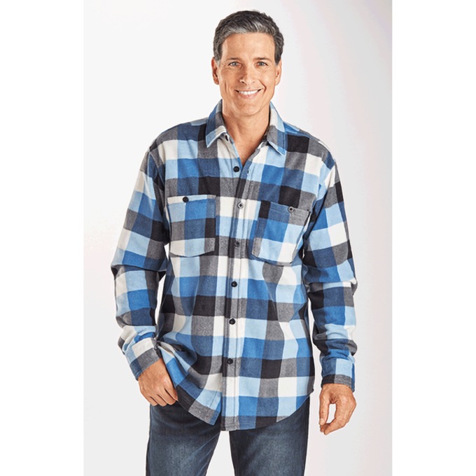 Men's Plaid Flannel Shirt, , large