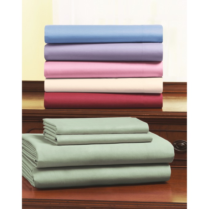 300-Thread Count Easy-Care Sheet Set, Sage, large