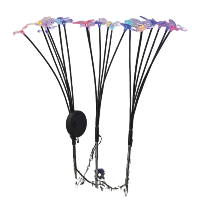 Set of 3 Butterfly Stakes, , large