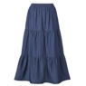 Ruffled Denim Skirt, , large