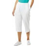 Knit Capri - Solid, White, large