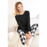 Women's Plaid Flannel PJ Set, , large
