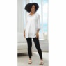 Lace-Trimmed Gauze Top, , large