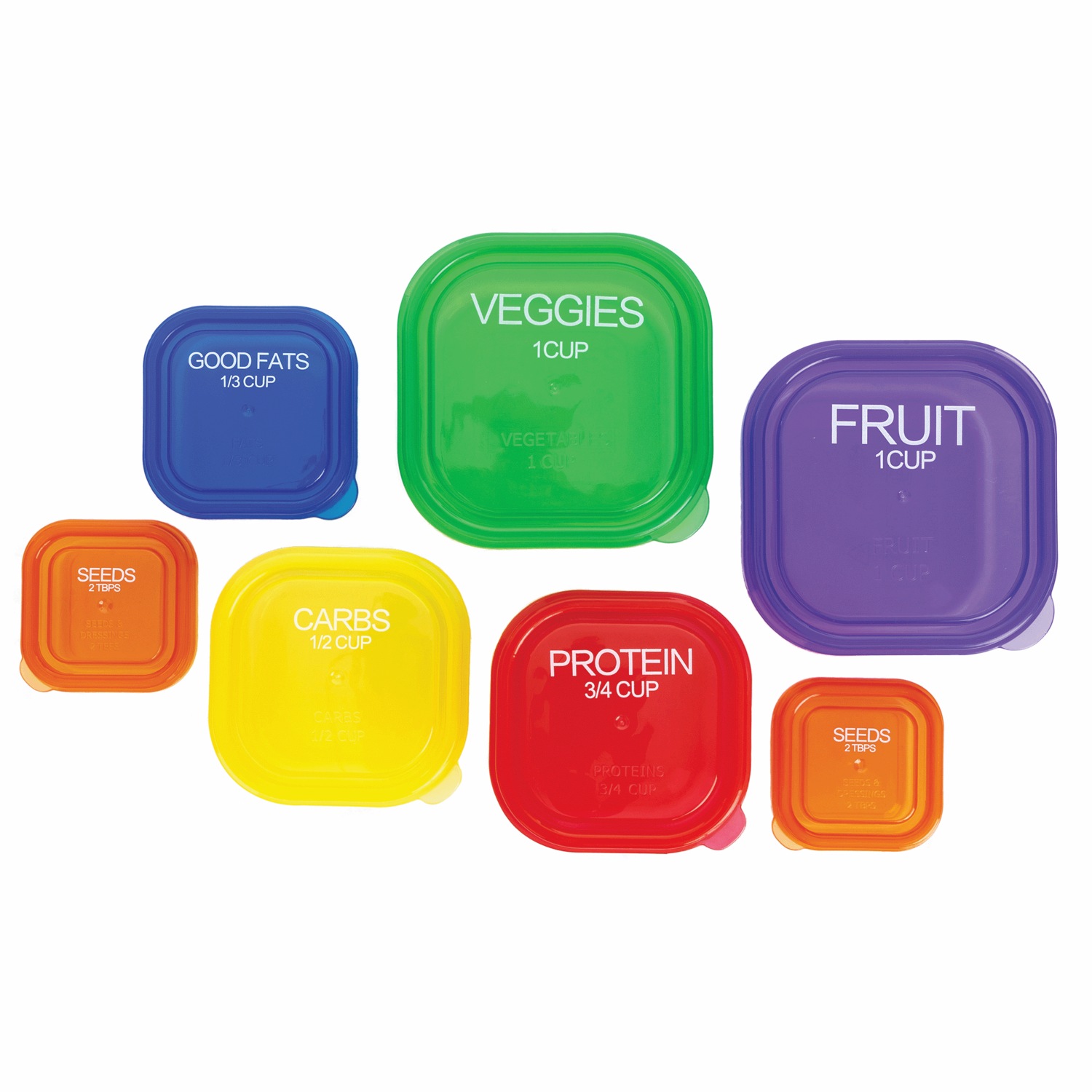 28Piece Proper Portion Containers with Lids Carol Wright