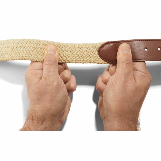 Set of 2 Men's Stretch Belts, , large