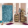 Cascade Shower Curtain, Teal, large