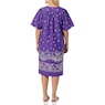 Border Print Patio Dress, Black Berry, large