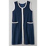 Terry Zip Lounger, Navy, large