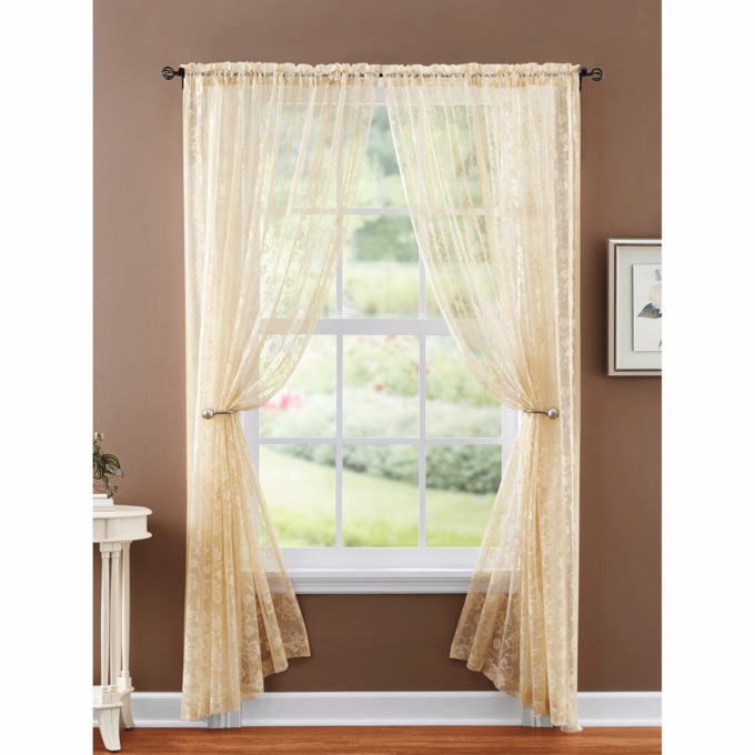 Lace Curtain Panel, , large
