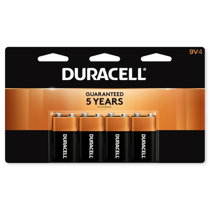 Duracell 4-Pack of 9-Volt Batteries, , large