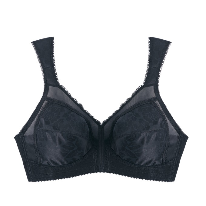 Playtex® 18 Hour® Comfort-Strap Bra, Black, large