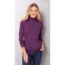 Classic Turtleneck, Eggplant, large