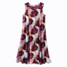 Sleeveless Button-Front Printed Dress, , large