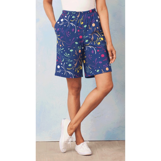 Knit Short - Solid and Print, Print, large