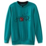 Novelty Embroidered Sweatshirt, , large