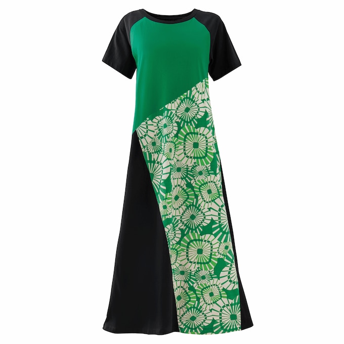 Colorblock Maxi Dress, , large