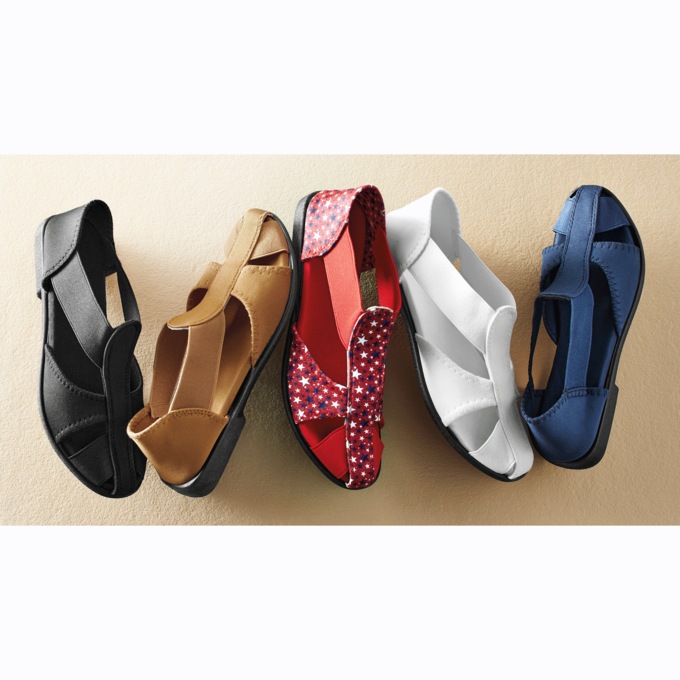 Spandex Rubber-Sole Sandal, , large