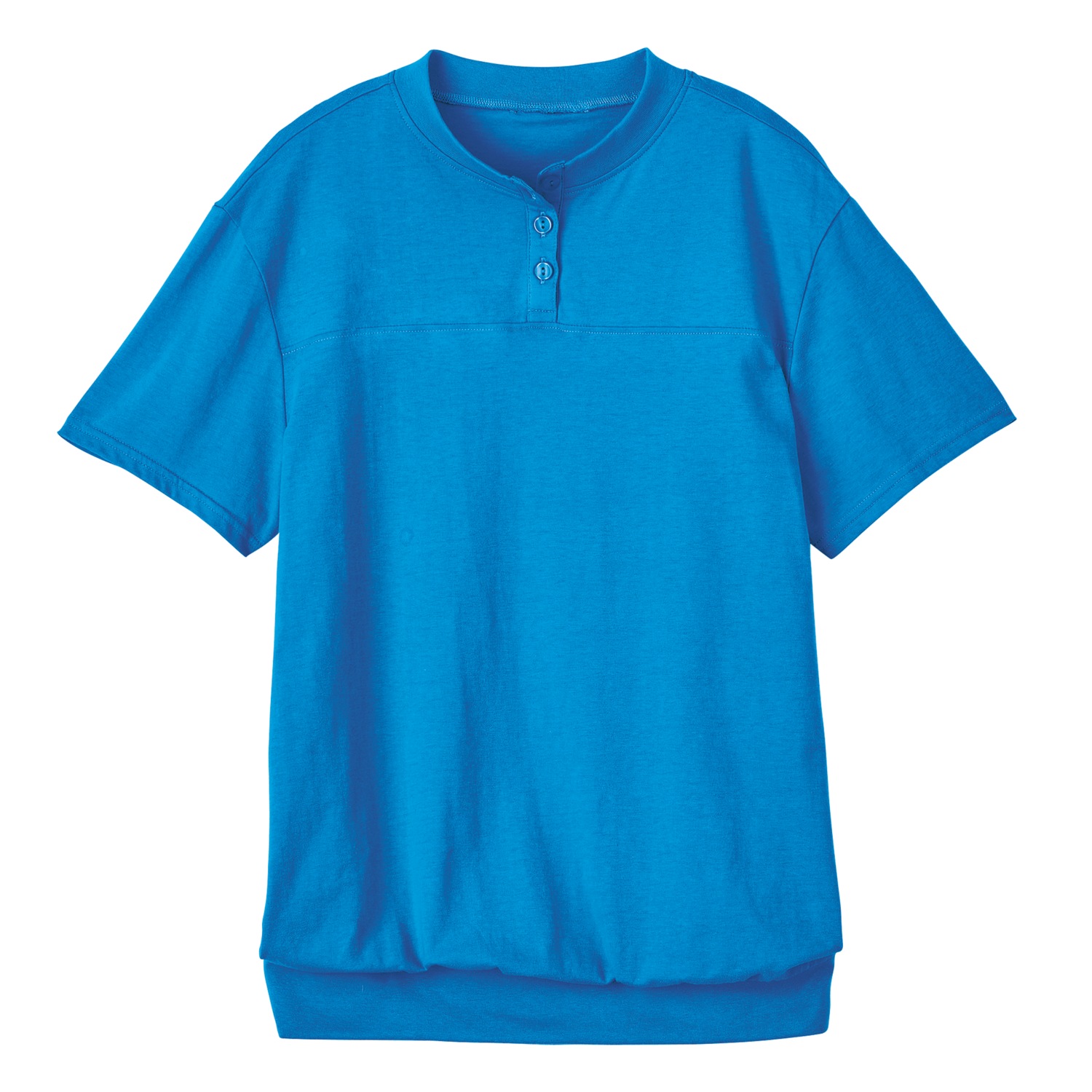 Banded Bottom Henley Solid Carol Wright