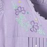 Knit Gown With Embroidery, Lavender, large