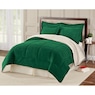 Reversible Sherpa Comforter, Charcoal, large