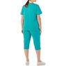 Embroidered Capri Set, Jade, large