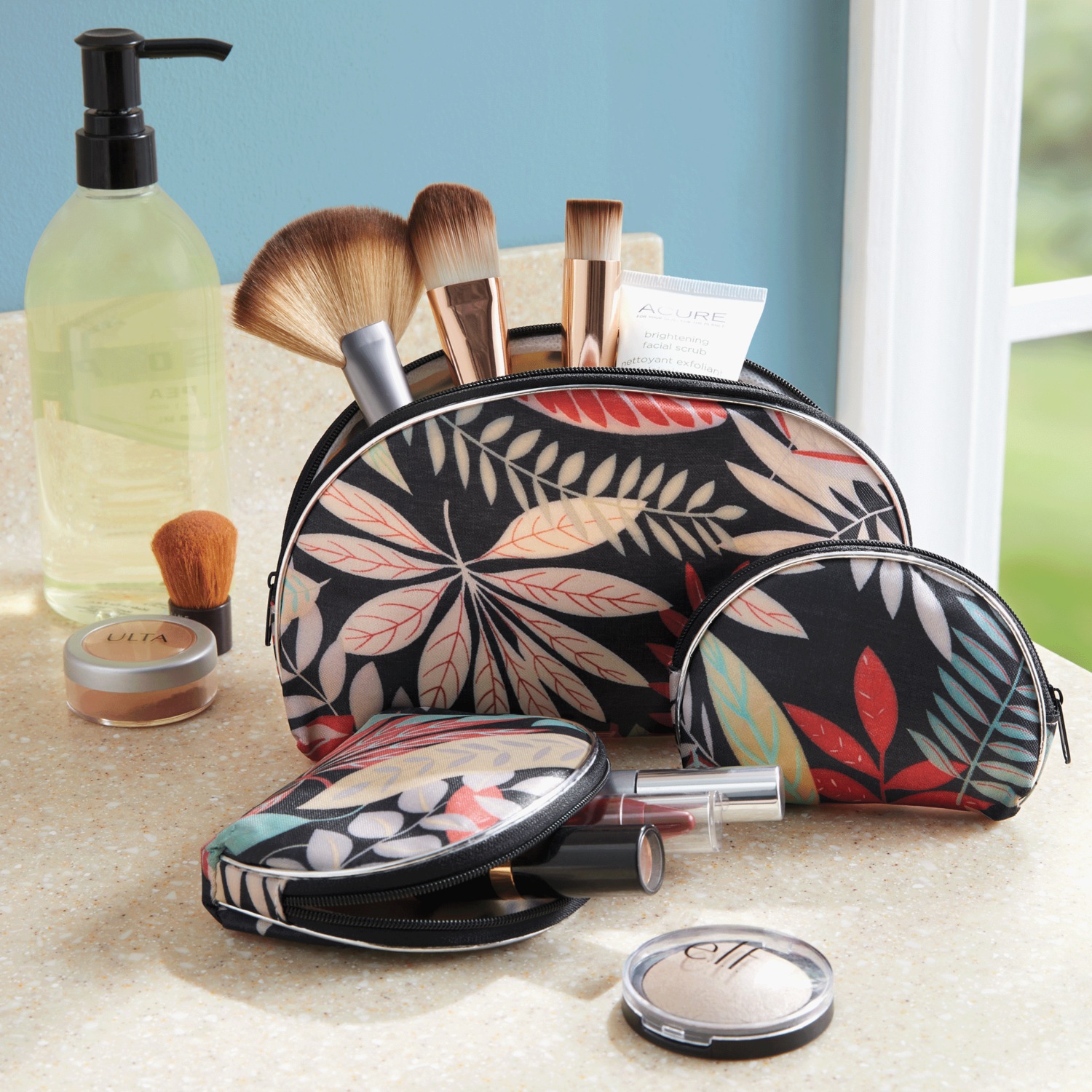 3 in 1 Cosmetic Bag Set