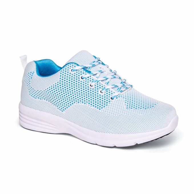 Women's Diabetic Sneaker, White, large