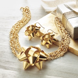 Bow Necklace, , large