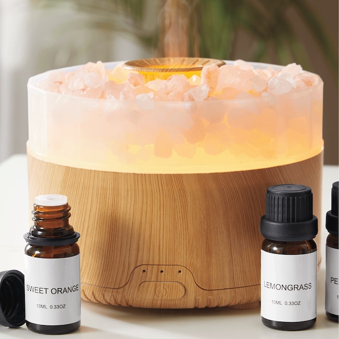 Himalayan Salt Diffuser with Remote, , large