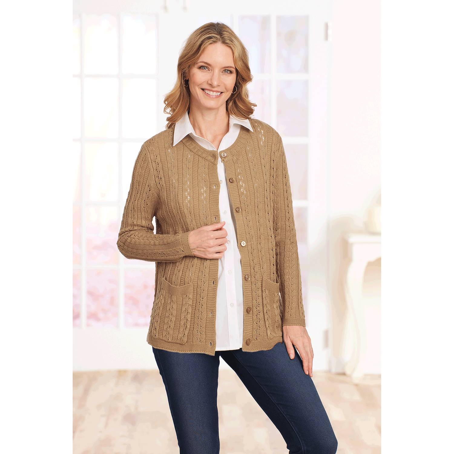 Cable Knit Cardigan Carol Wright