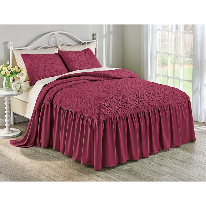 Samantha Ruffle Bedspread, , large