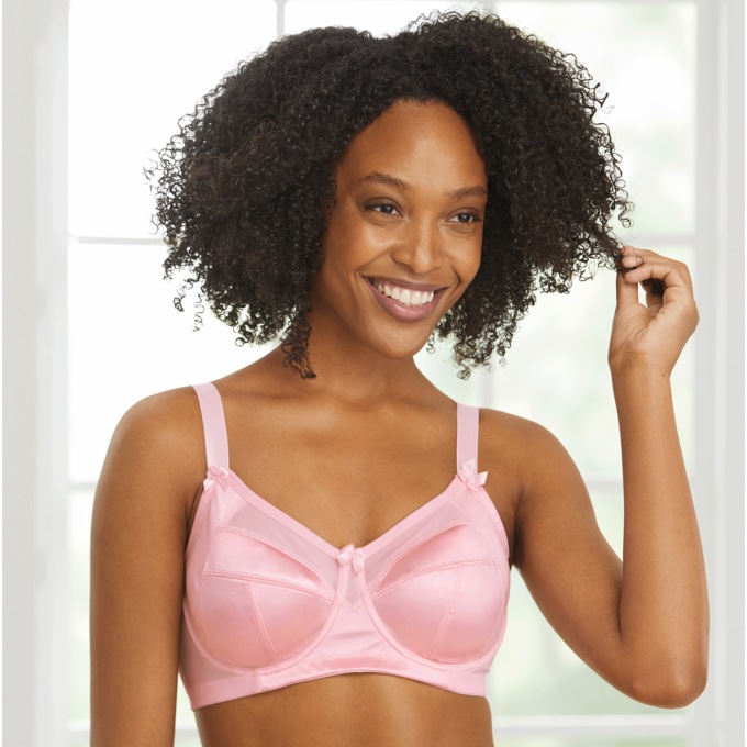 Cozee Corner® Satin Side-Support Bra, , large