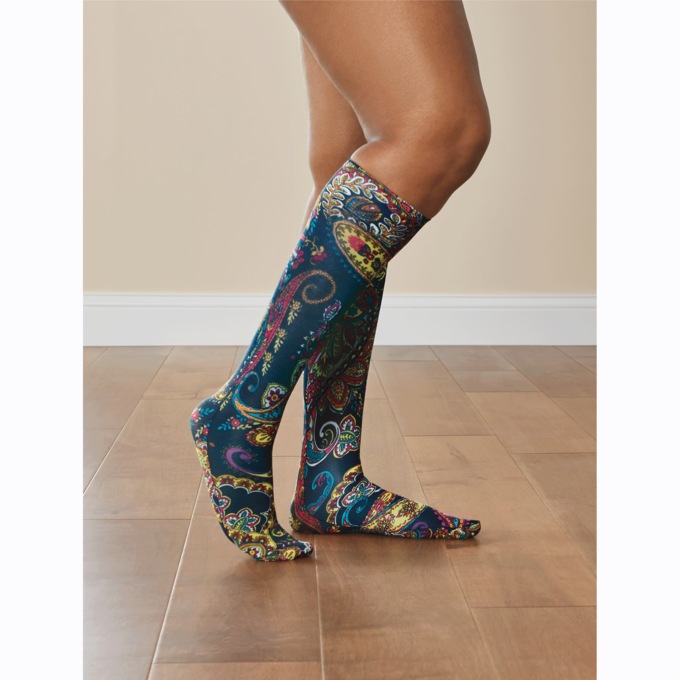 Celeste Stein Stylish and Latex-Free Mild Compression Socks - 8–15mmHg, , large