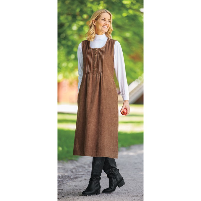 Corduroy Pintuck Jumper, , large