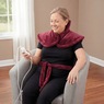 Electric Heated Weighted Back and Neck Pad, , large