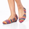 Jan Dress Flat, Multi Stripe, large