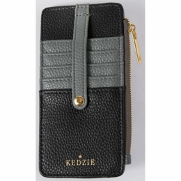 Essentials Only Zipper Vegan Wallet, , large