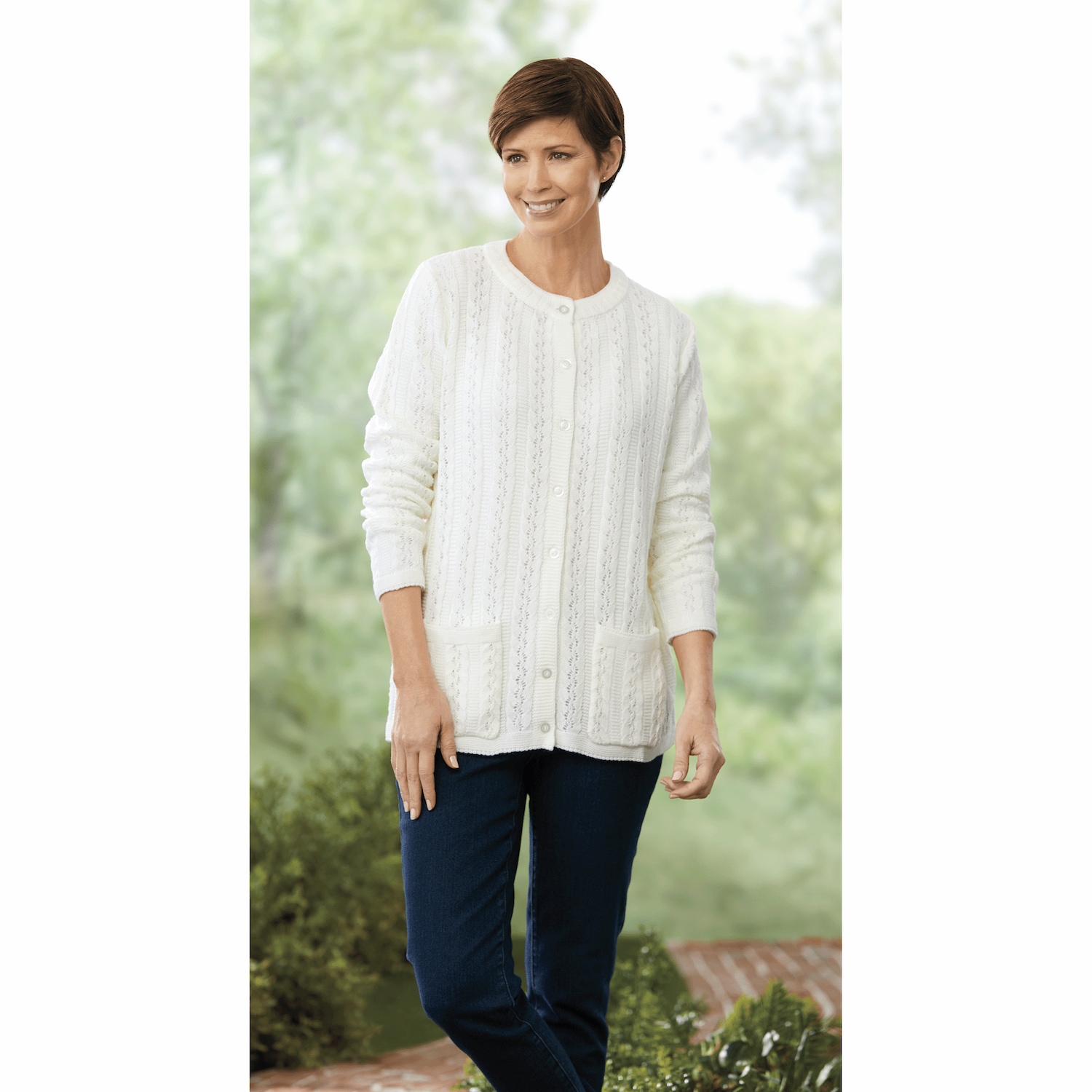 Cable Knit Cardigan Carol Wright