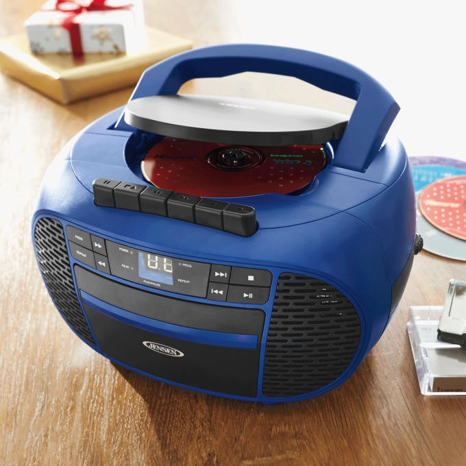 Jensen Stereo for CD, Cassette and AM/FM Radio, Blue, large