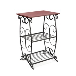 3-Tier Scroll Shelf Table, , large